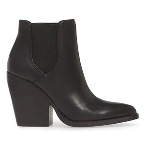 Nordstrom’s BP. Black Leather Ankle Boot